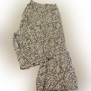 Leopard palazzo pants